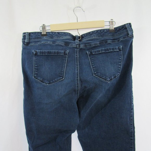 TORRID DENIM - Women's Plus size 18, Cropped Leg, Mid-Rise, Stretch, Blue Jeans - Picture 5 of 8